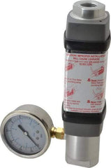 Hedland - 1/2" NPTF Port Compressed Air & Gas Flowmeter - 600 Max psi, 30 SCFM, Anodized Aluminum - USA Tool & Supply