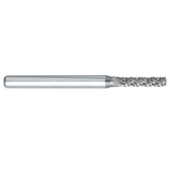 ‎SM-43 -3mm × 16mm LOC × 3mm Shank × 38mm OAL 7 Degree Included Angle Carbide Medium Tough Cut Burr - USA Tool & Supply