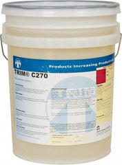 Master Fluid Solutions - Trim C270, 5 Gal Pail Cutting & Grinding Fluid - Synthetic, For Drilling, Reaming, Tapping - USA Tool & Supply