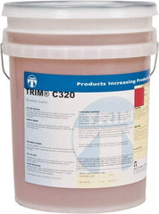 Master Fluid Solutions - Trim C320, 5 Gal Pail Cutting & Grinding Fluid - Synthetic, For Drilling, Form-Grinding, Reaming, Tapping - USA Tool & Supply