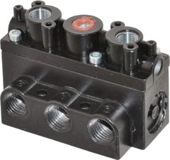 ARO/Ingersoll-Rand - 1/4" Inlet x 1/4" Outlet, Pilot Actuator, Pilot Return, 2 Position, Body Ported Solenoid Air Valve - 54 CFM, 1.5 CV, 4 Way, 150 psi, 2-15/16" Long x 1-15/16" Wide x 1-15/16" High, 0 to 180°F - USA Tool & Supply