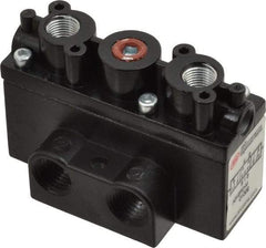 ARO/Ingersoll-Rand - 1/4" Inlet x 1/4" Outlet, Pilot Actuator, Pilot Return, 3 Position, Body Ported Solenoid Air Valve - 54 CFM, 1.5 CV, 4 Way, 150 psi, 2-15/16" Long x 1-15/16" Wide x 1-13/16" High, 0 to 180°F - USA Tool & Supply