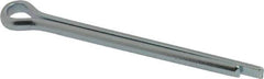 Value Collection - 1/4" Diam x 3" Long Extended Prong Cotter Pin - Grade 2, Zinc-Plated, Steel - USA Tool & Supply