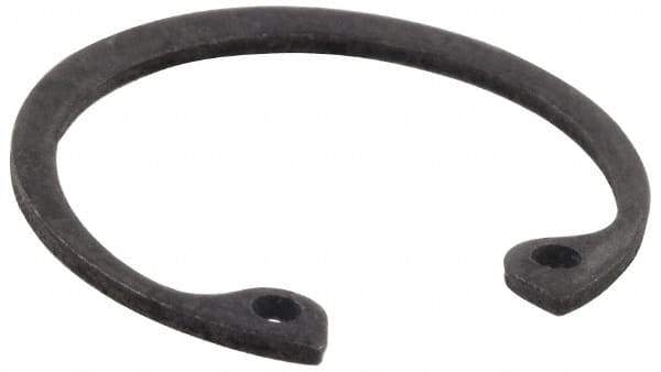 Value Collection - 1/4" Nominal, 0.015" Thick, Phosphate Finish, Spring Steel Snap Internal Retaining Ring - 0.02" Groove Width, 0.009" Groove Depth, 0.268" Groove Diam - USA Tool & Supply
