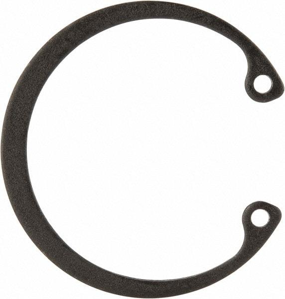 Value Collection - 1-5/16" Nominal, 0.05" Thick, Phosphate Finish, Spring Steel Snap Internal Retaining Ring - 0.056" Groove Width, 0.042" Groove Depth, 1.396" Groove Diam - USA Tool & Supply