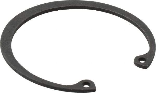 Value Collection - 1-7/16" Nominal, 0.05" Thick, Phosphate Finish, Spring Steel Snap Internal Retaining Ring - 0.056" Groove Width, 0.045" Groove Depth, 1.528" Groove Diam - USA Tool & Supply