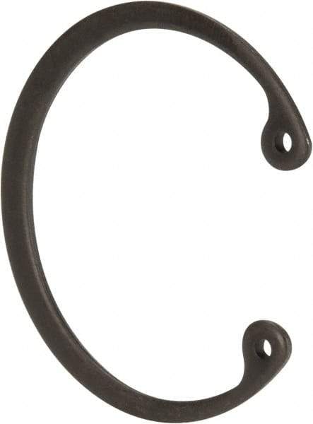 Value Collection - 1-5/8" Nominal, 0.062" Thick, Phosphate Finish, Spring Steel Snap Internal Retaining Ring - 0.068" Groove Width, 0.05" Groove Depth, 1.725" Groove Diam - USA Tool & Supply