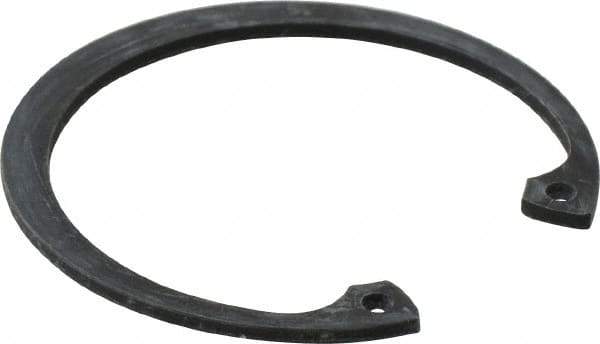 Value Collection - 1-11/16" Nominal, 0.062" Thick, Phosphate Finish, Spring Steel Snap Internal Retaining Ring - 0.068" Groove Width, 0.052" Groove Depth, 1.792" Groove Diam - USA Tool & Supply