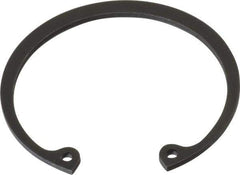 Value Collection - 2-1/8" Nominal, 0.078" Thick, Phosphate Finish, Spring Steel Snap Internal Retaining Ring - 0.086" Groove Width, 0.063" Groove Depth, 2.251" Groove Diam - USA Tool & Supply