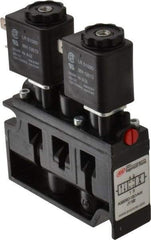 ARO/Ingersoll-Rand - 1/4", 3-Position Alpha Stacking Solenoid Valve - 120 VAC, 1.9 CV Rate, 3-7/8" High x 3-15/32" Long - USA Tool & Supply