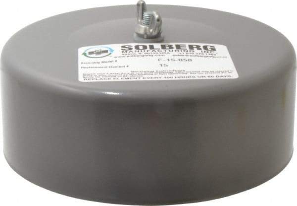 Made in USA - 1/2" Port, 4" High x 6" Wide, FRL Filter - 10 SCFM, 220°F Max - USA Tool & Supply