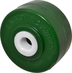 Albion - 4 Inch Diameter x 2 Inch Wide, Polyurethane Caster Wheel - 1,000 Lb. Capacity, 2-3/16 Inch Hub Length, 3/4 Inch Axle Diameter, Delrin Bearing - USA Tool & Supply