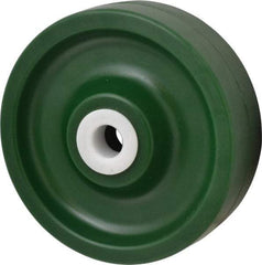 Albion - 6 Inch Diameter x 2 Inch Wide, Polyurethane Caster Wheel - 1,000 Lb. Capacity, 2-3/16 Inch Hub Length, 3/4 Inch Axle Diameter, Delrin Bearing - USA Tool & Supply