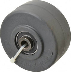 Albion - 4 Inch Diameter x 2 Inch Wide, Polyurethane Caster Wheel - 1,400 Lb. Capacity, 2-7/16 Inch Hub Length, 1/2 Inch Axle Diameter, Precision Ball Bearing - USA Tool & Supply