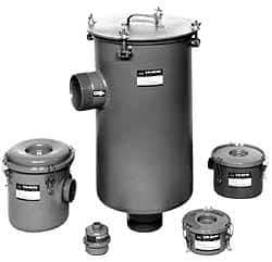 Made in USA - 8" Port, 40" High x 22" Wide, Flange FRL Filter - 1,800 SCFM, 220°F Max - USA Tool & Supply
