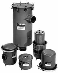 Made in USA - 1-1/4" Port, 6-1/2" High x 7-5/16" Wide Filter - USA Tool & Supply