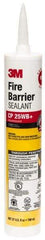 3M - 27 oz Cartridge Red Acrylic & Latex Joint Sealant - -20 to 180°F Operating Temp, 10 min Tack Free Dry Time, Series CP 25WB - USA Tool & Supply