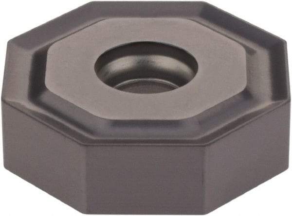 Iscar - ONHU080608 HP Grade IC908 Carbide Milling Insert - TiAlN Finish, 0.2362" Thick, 0.7953" Inscribed Circle, 0.8mm Corner Radius - USA Tool & Supply