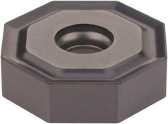 Iscar - ONHU080608 HP Grade IC908 Carbide Milling Insert - TiAlN Finish, 0.2362" Thick, 0.7953" Inscribed Circle, 0.8mm Corner Radius - USA Tool & Supply