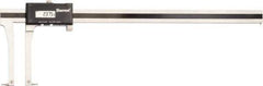 Starrett - 0 to 350mm Range, 0.01mm Resolution, Electronic Caliper - Stainless Steel with 93.98mm Stainless Steel Jaws, 0.02mm Accuracy, SPC Output - USA Tool & Supply
