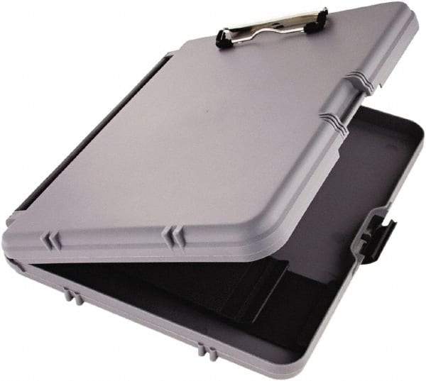 Saunders - 2-1/8" Long x 10-3/4" Wide, Clip Board - Charcoal & Gray - USA Tool & Supply