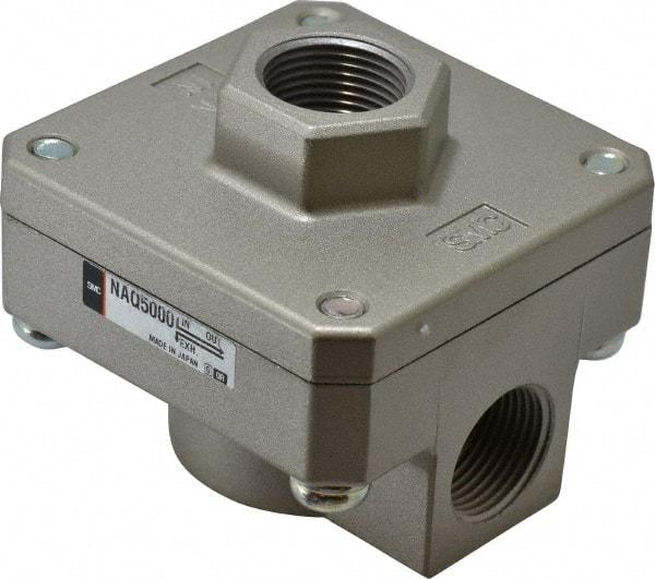 SMC PNEUMATICS - 3/4" NPTF Quick Exhaust Valve - 7 to 150 psi - USA Tool & Supply