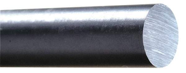 Made in USA - 2' Long, 4-1/2" Diam, Acetal Plastic Rod - Black - USA Tool & Supply