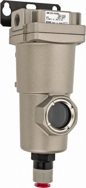 SMC PNEUMATICS - 1/4" NPT Pipe, 10.5 CFM Refrigerated Air Dryer - 2.2 kw, 6-11/32" Long, Closed Auto Drain - USA Tool & Supply