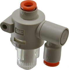 SMC PNEUMATICS - 1/4" Vacuum Suction Filter - 0.7 SCFM - USA Tool & Supply