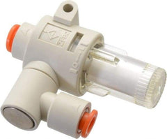 SMC PNEUMATICS - 1/4" Vacuum Suction Filter - 1.1 SCFM - USA Tool & Supply