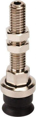 SMC PNEUMATICS - M6x1 Male Port, 10" Pad Diam, Flat w/Rib, Vertical Vacuum Pad - NBR - USA Tool & Supply