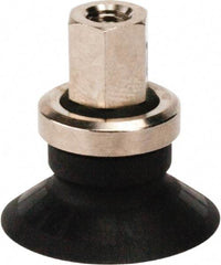 SMC PNEUMATICS - M5x0.8 Female Port, 20" Pad Diam, Flat, Vertical Vacuum Pad - NBR - USA Tool & Supply
