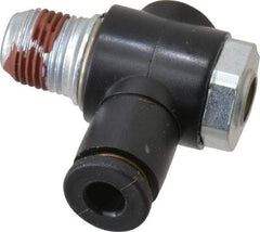 ARO/Ingersoll-Rand - 1/8" Male NPT x 5/32" Female NPT Right Angle Flow Control Valve - USA Tool & Supply