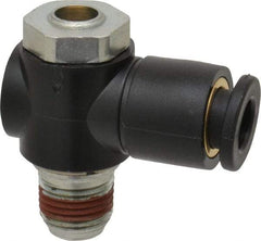 ARO/Ingersoll-Rand - 1/8" Male NPT x 1/4" Female NPT Right Angle Flow Control Valve - USA Tool & Supply