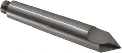 Riten - 0.599" Head Diam, Carbide-Tipped Steel Standard Point Half Dead Center - B&S 6 Brown & Sharpe Taper, 0.599" Point Diam, 3-5/8" OAL - USA Tool & Supply