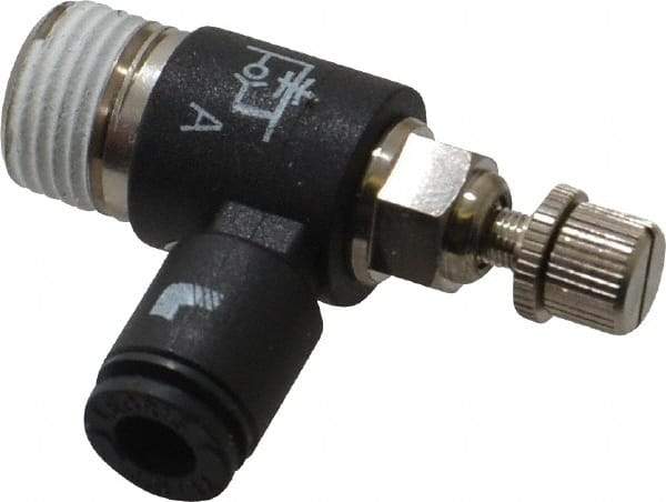 Legris - 1/8 Male NPT x 5/32" Tube OD Miniature Exhaust Valve - USA Tool & Supply