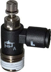 Legris - 1/4 Male NPT x 1/4" Tube OD Miniature Exhaust Valve - USA Tool & Supply