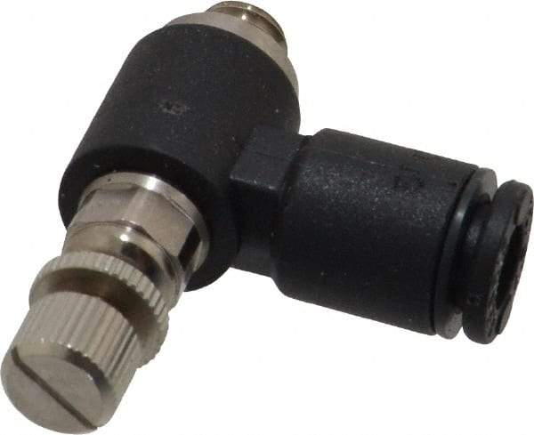 Legris - M5 BSPP x 4mm Tube OD Miniature Exhaust Valve - USA Tool & Supply