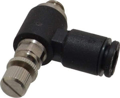Legris - M5 BSPP x 4mm Tube OD Miniature Exhaust Valve - USA Tool & Supply