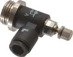 Legris - 1/4 BSPP x 6mm Tube OD Miniature Exhaust Valve - USA Tool & Supply