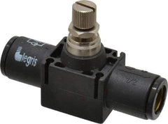 Legris - 1/2" Tube OD Inline Flow Control Valve - USA Tool & Supply