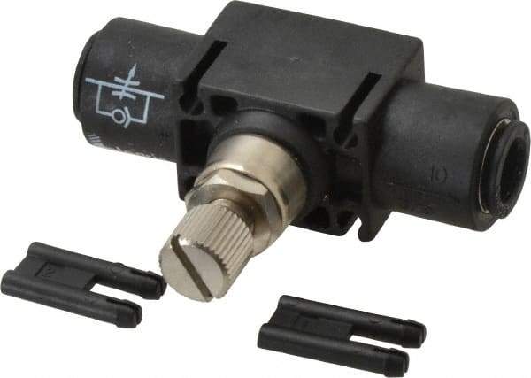 Legris - 10mm Tube OD Inline Flow Control Valve - USA Tool & Supply