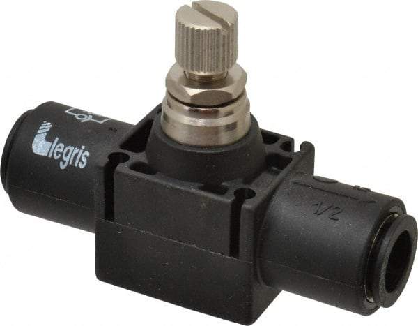 Legris - 12mm Tube OD Inline Flow Control Valve - USA Tool & Supply