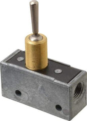 Mead - 3 Way Pilot Air Valve - 1/8" NPT Inlet, Flip Toggle - USA Tool & Supply