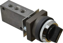 Mead - 4 Way Control Light Touch Valve - 1/8" NPT Inlet, Two Position - USA Tool & Supply