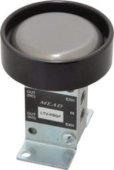 Mead - 0.24 CV Rate Ergonomic Low Stress Valve - 14 CFM, 125 Max psi, Foot Mount - USA Tool & Supply