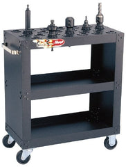 Huot - 15 Tool Capacity, HSK100A Taper Size SpeedyScoot CNC Tool Cart - USA Tool & Supply