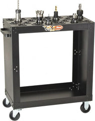Huot - 24 Tool Capacity, 40 Taper Size SpeedyScoot CNC Tool Cart - USA Tool & Supply
