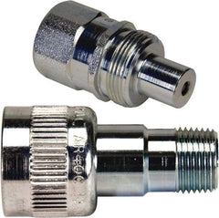 Enerpac - 3/8 NPTF 18-8 Stainless Steel Hydraulic Hose Regular-Flow Coupler Set - 10,000 psi - USA Tool & Supply