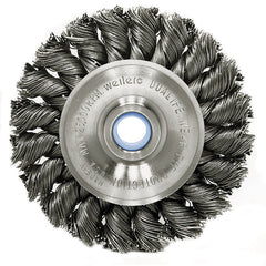 ‎3″ Standard Twist Knot Wire Wheel, .020″ Steel Fill, 1/2″-3/8″ Arbor Hole - USA Tool & Supply
